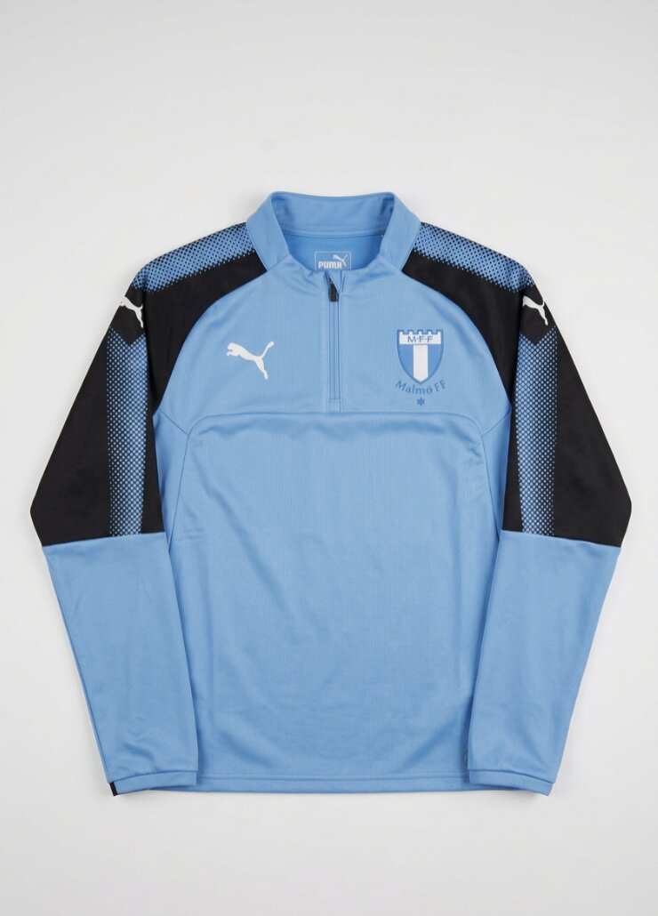 Puma Mens 2014-15 Malmo 1/4 Zip Training Football Top / Blue / RRP £65