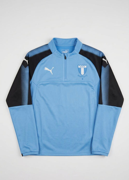 Puma Mens 2014-15 Malmo 1/4 Zip Training Football Top / Blue / RRP £65