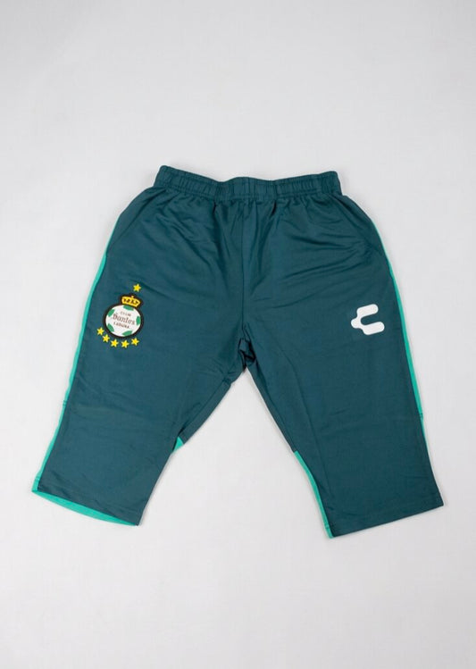 Charly 2018-19 Santos Laguna 3/4 Football Training Pants / Mens / Green / RRP £30