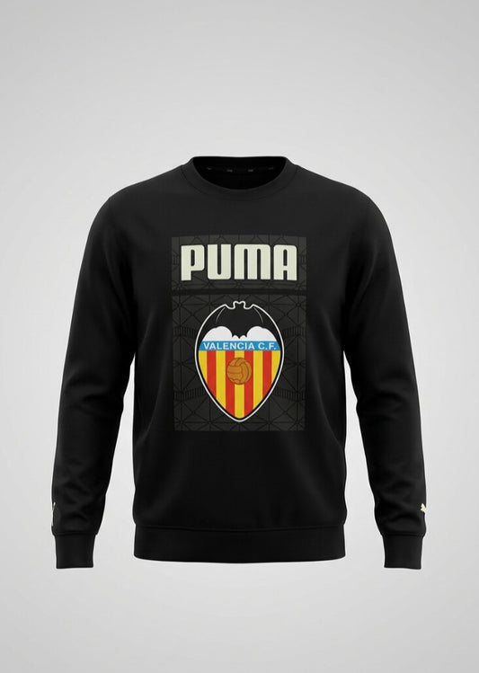 Puma 2020-21 Valencia Core Graphic Sweat Top / Mens / Black / RRP £45