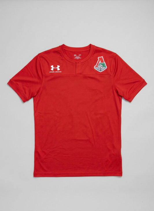 Under Armour 19-20 Lokomotiv Moscow Touchline Henley Polo / Mens / Red / RRP £30