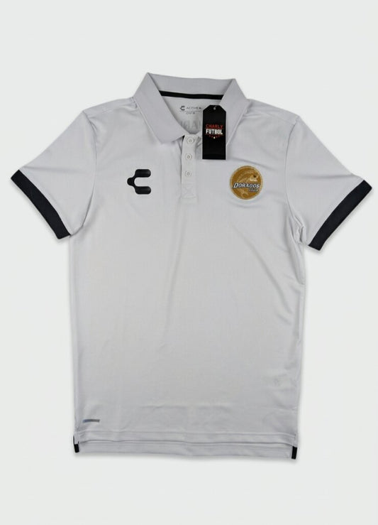 Charly Mens 2018-19 Dorados de Sinaloa Polo T-Shirt / BNWT / White / RRP £30