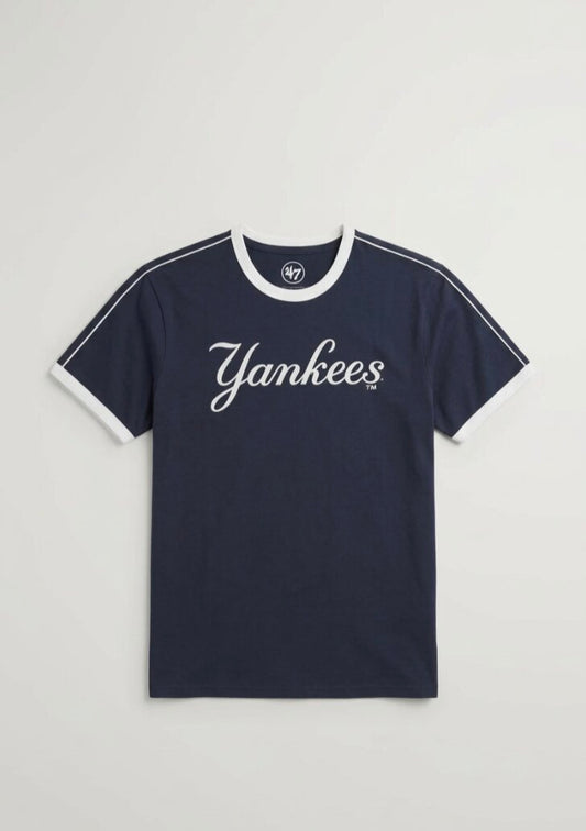 47 New York Yankees Mens Retro Navy T-Shirt / Flock Pop / RRP £25