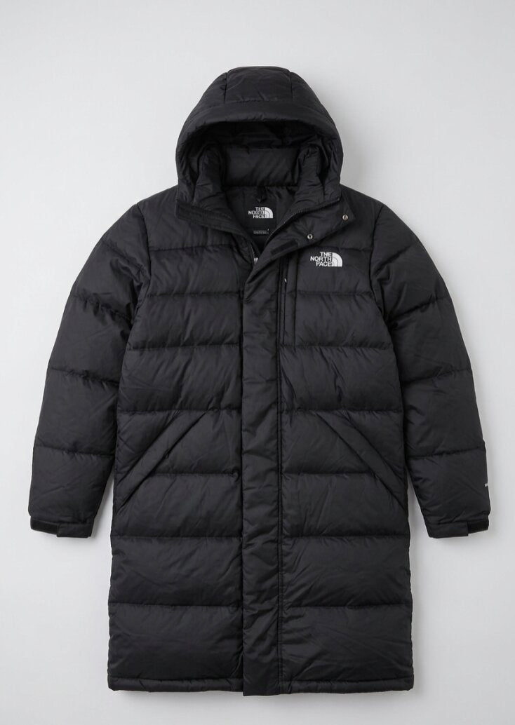 The North Face Mens Long Down Puffer Jacket / Black / RRP £340