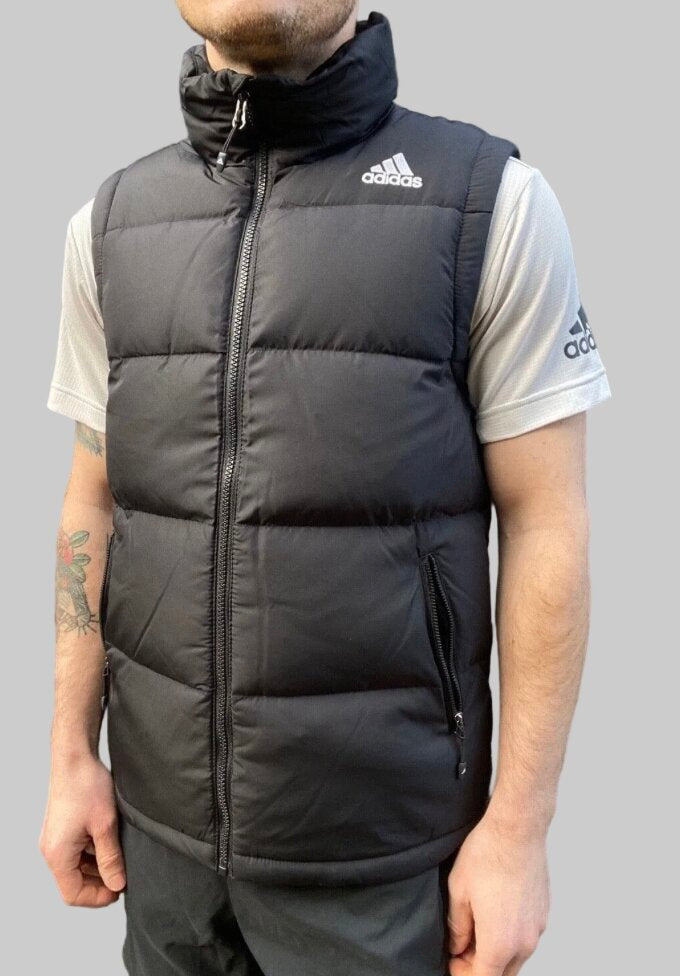 Adidas Men's Down Vest Bodywarmer Gilet / Black