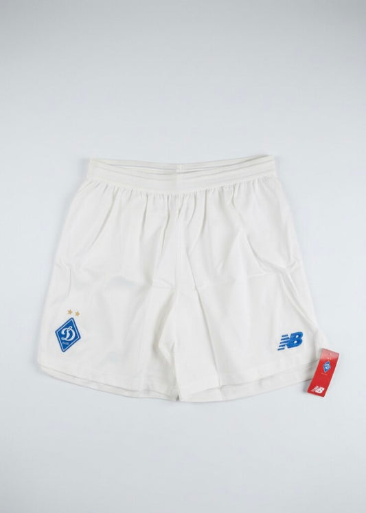 New Balance Mens 2019-20 Dynamo Kiev Home Football Shorts / White / RRP £28