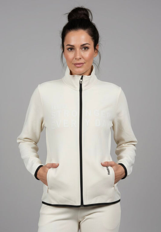 Reebok Womens One Series Winter Warm Track Jacket / Chalk White / RRP £70