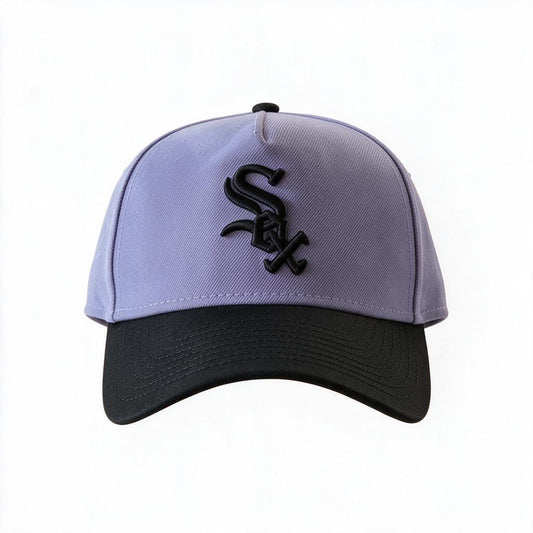 New Era Chicago White Sox 9Forty A-Frame Snapback Cap / Black Purple / RRP £27