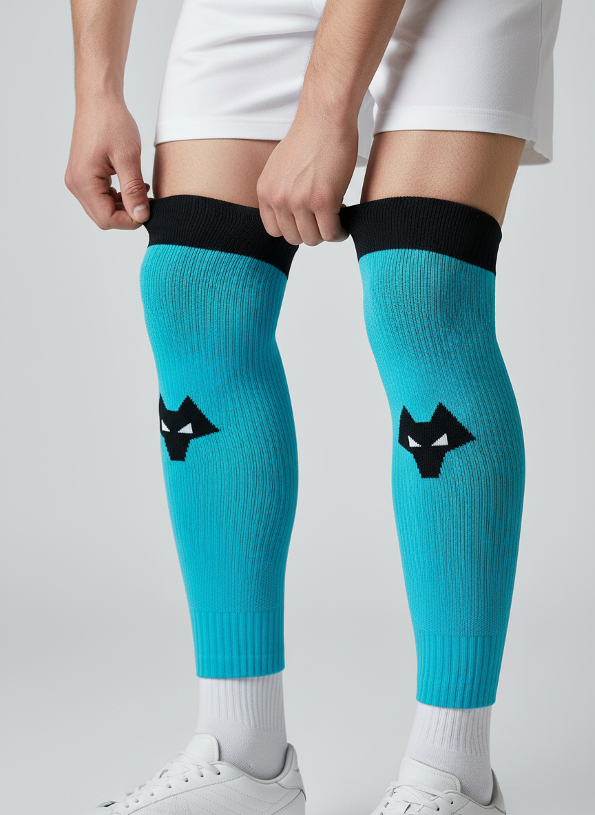 Castore Mens Blue Football Sleeve Socks / Wolves / RRP £20
