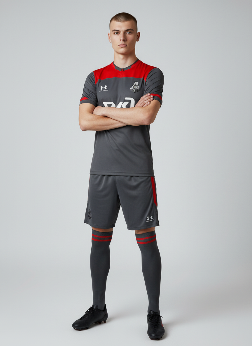 Under Armour Football Shirt / Grey / Lokomotiv Moscow Third / RRP £55