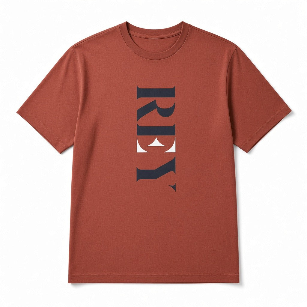 Rey Crown Print Tee - Ruby Red