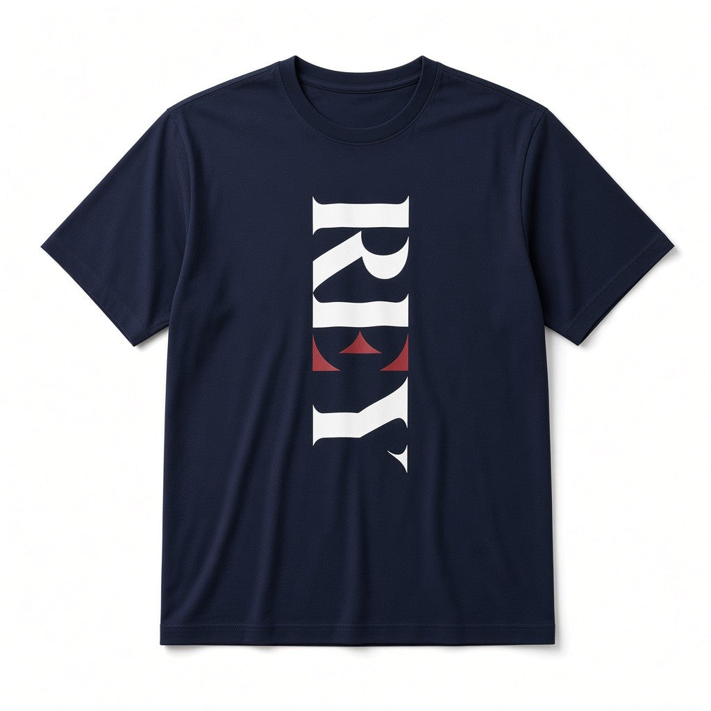 Rey Crown Print Tee - Navy