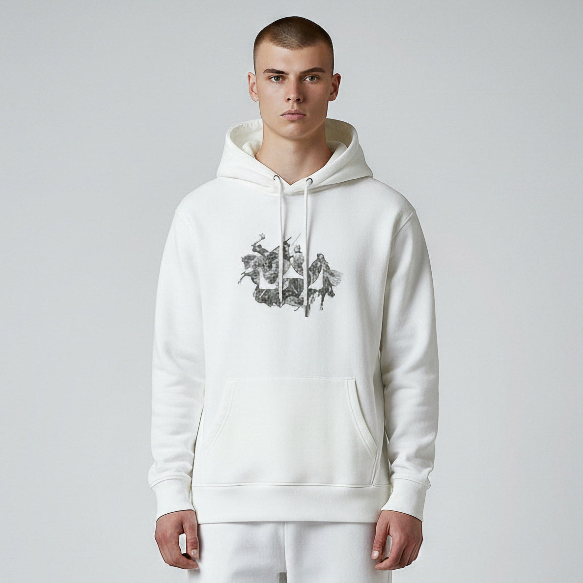 Rey Conquer Hoodie - White