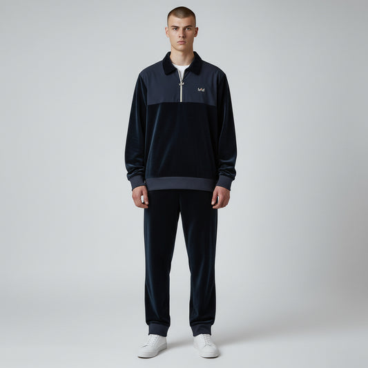 Rey Royal Zip Velour Polo