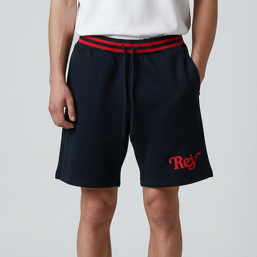 Rey Serif Shorts - Navy