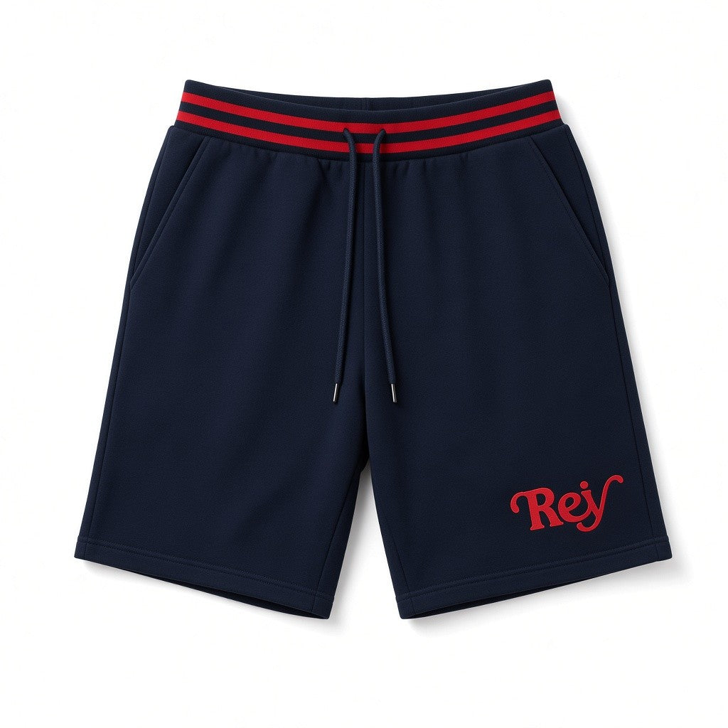 Rey Serif Shorts - Navy