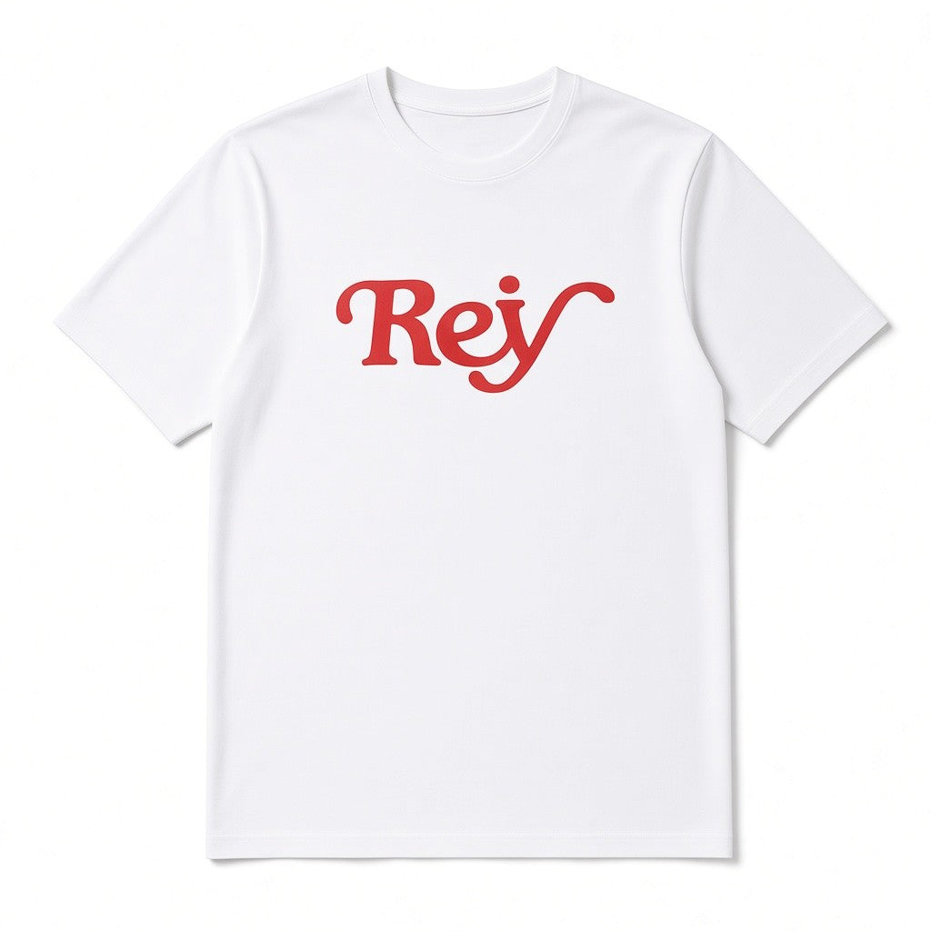 Rey Serif Tee - White