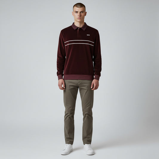 Rey Royal Button Velour Polo